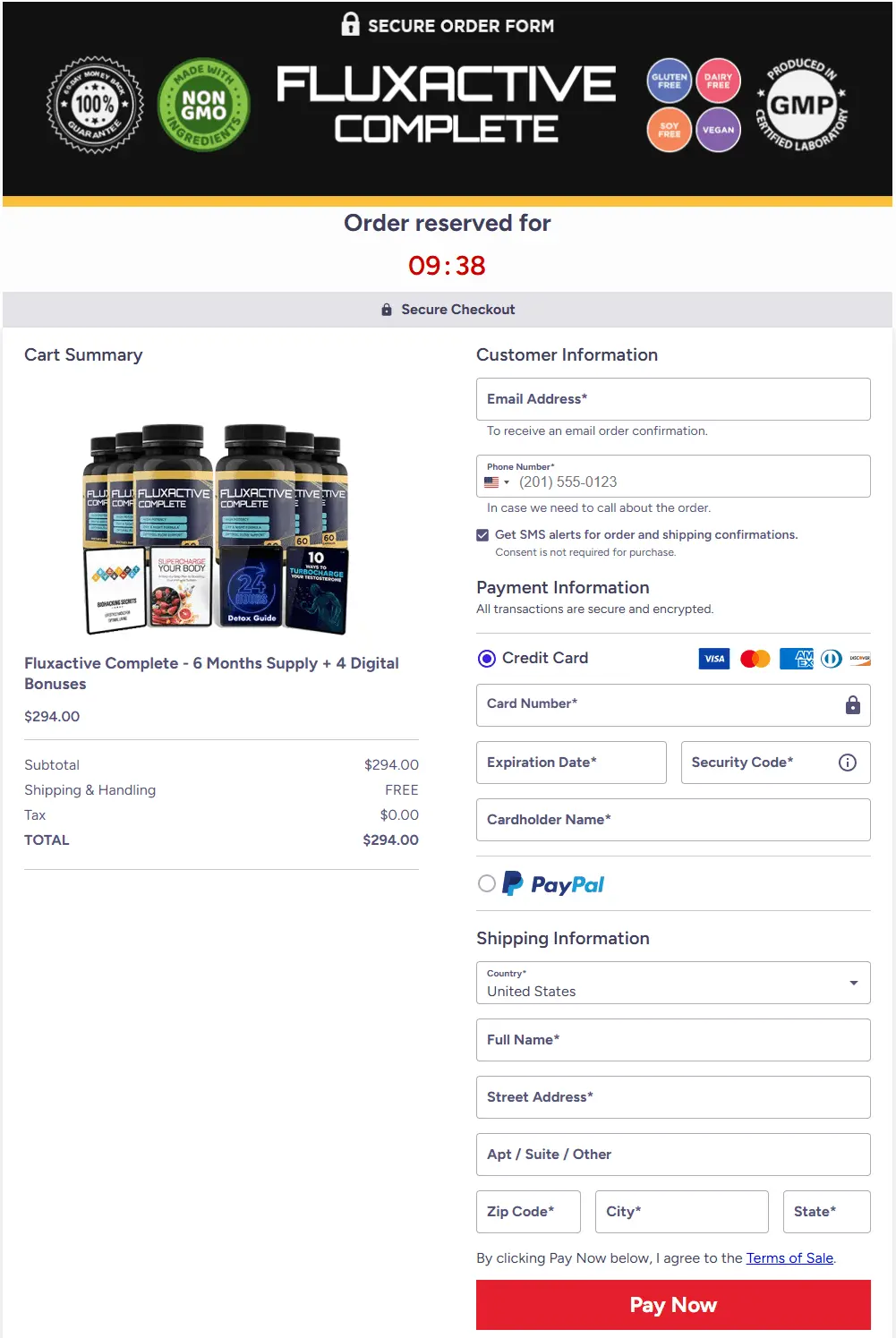 fluxactive buy page